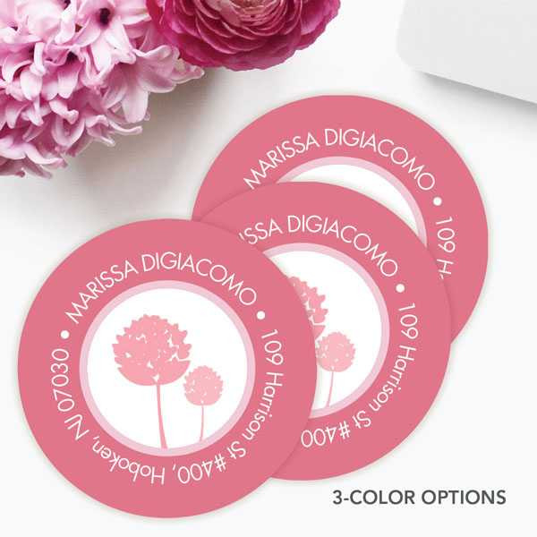 Clear Poms Pom Label Set
