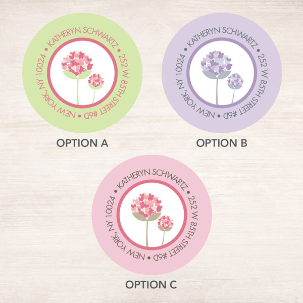 Circle Poms Poms Label Set