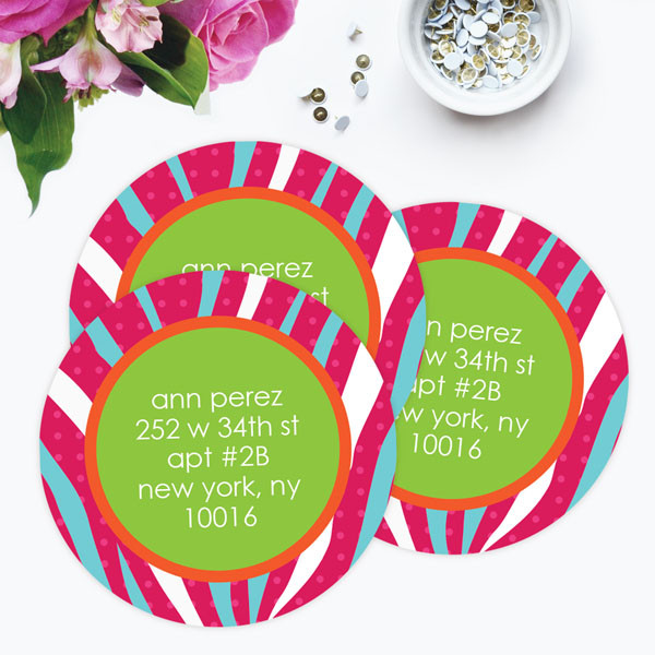 Zebralicious Label Set