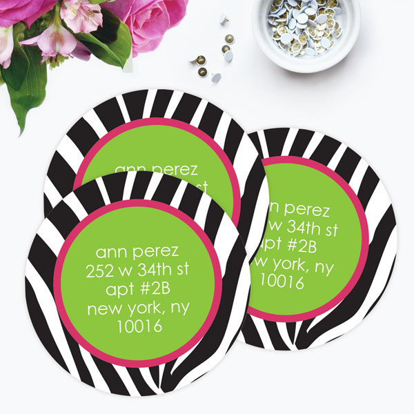 Zebralicious Label Set