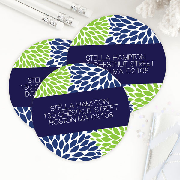 Bold Flowers Label Set