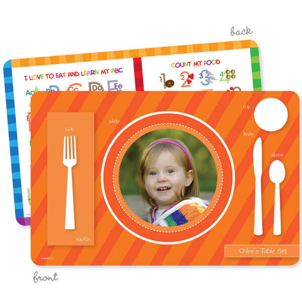 My own girl table set orange Kids Placemat