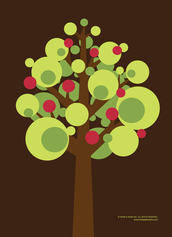 Cute Apple Tree Card