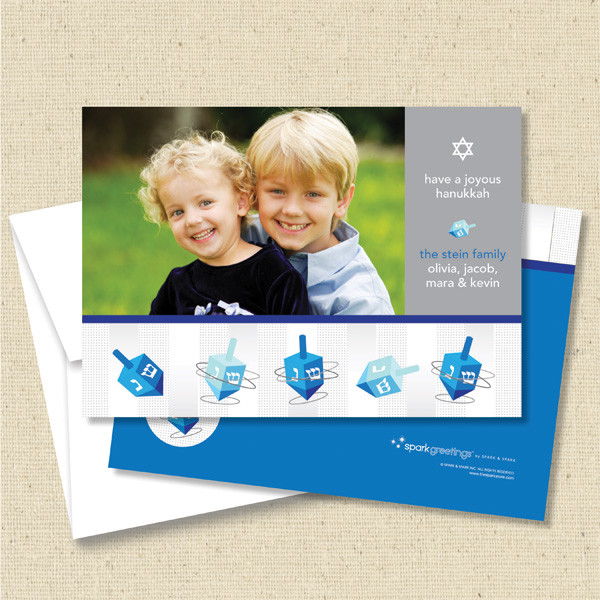 Front and back (optional) with white envelope