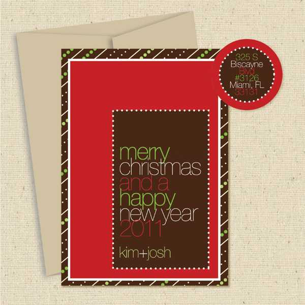 Shown with optional light kraft envelope and matching return address label