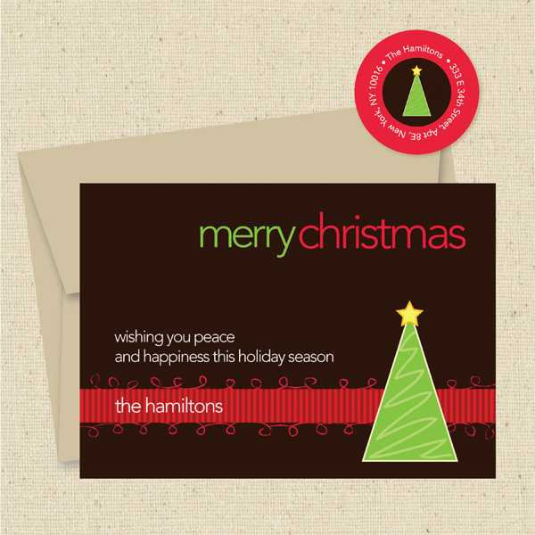 Shown with optional light kraft envelope and matching return address label