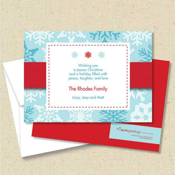 Front and back (optional) with white envelope