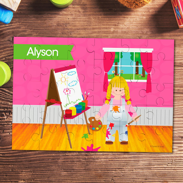 Artist at Work Personalized Puzzles by Spark & Spark