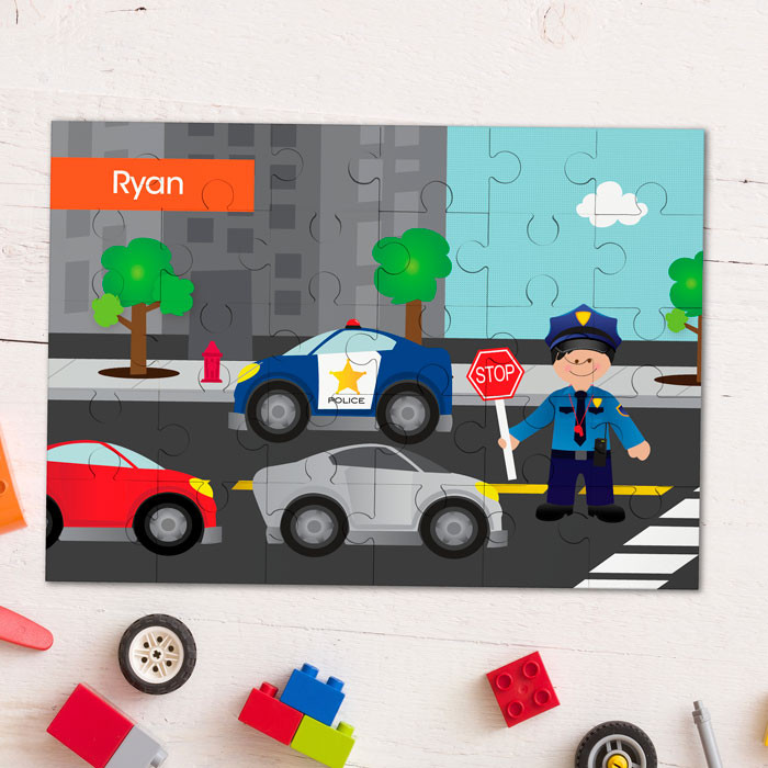 Police on Duty Personalized Puzzles
