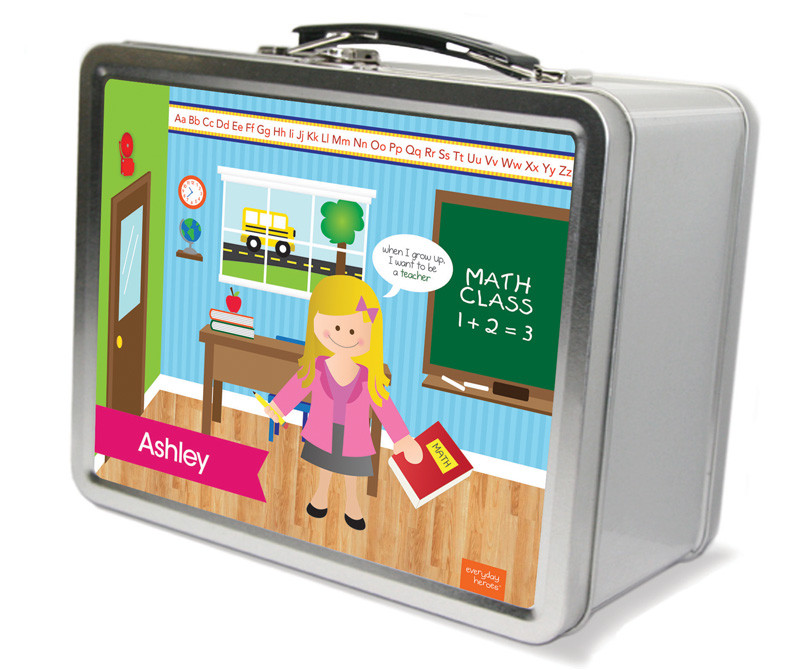 Learning time Metal Lunchbox