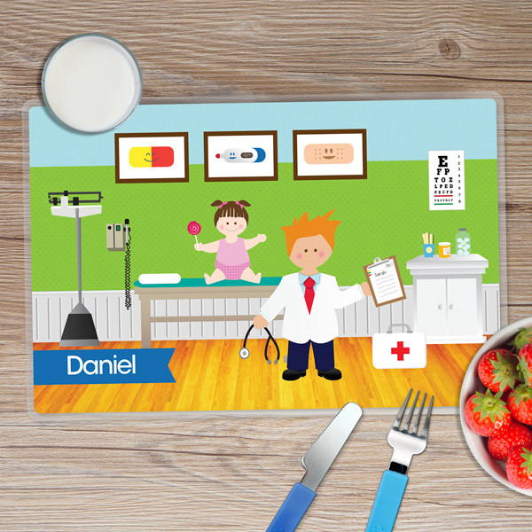 Boy Doctor's visit Placemat