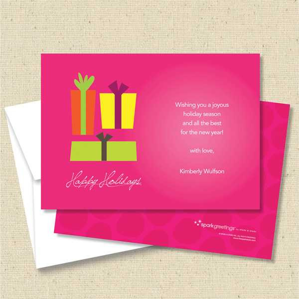 Front and back (optional) with white envelopes