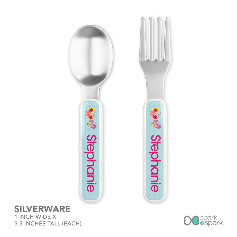 Smiley Butterfly Kids Plates