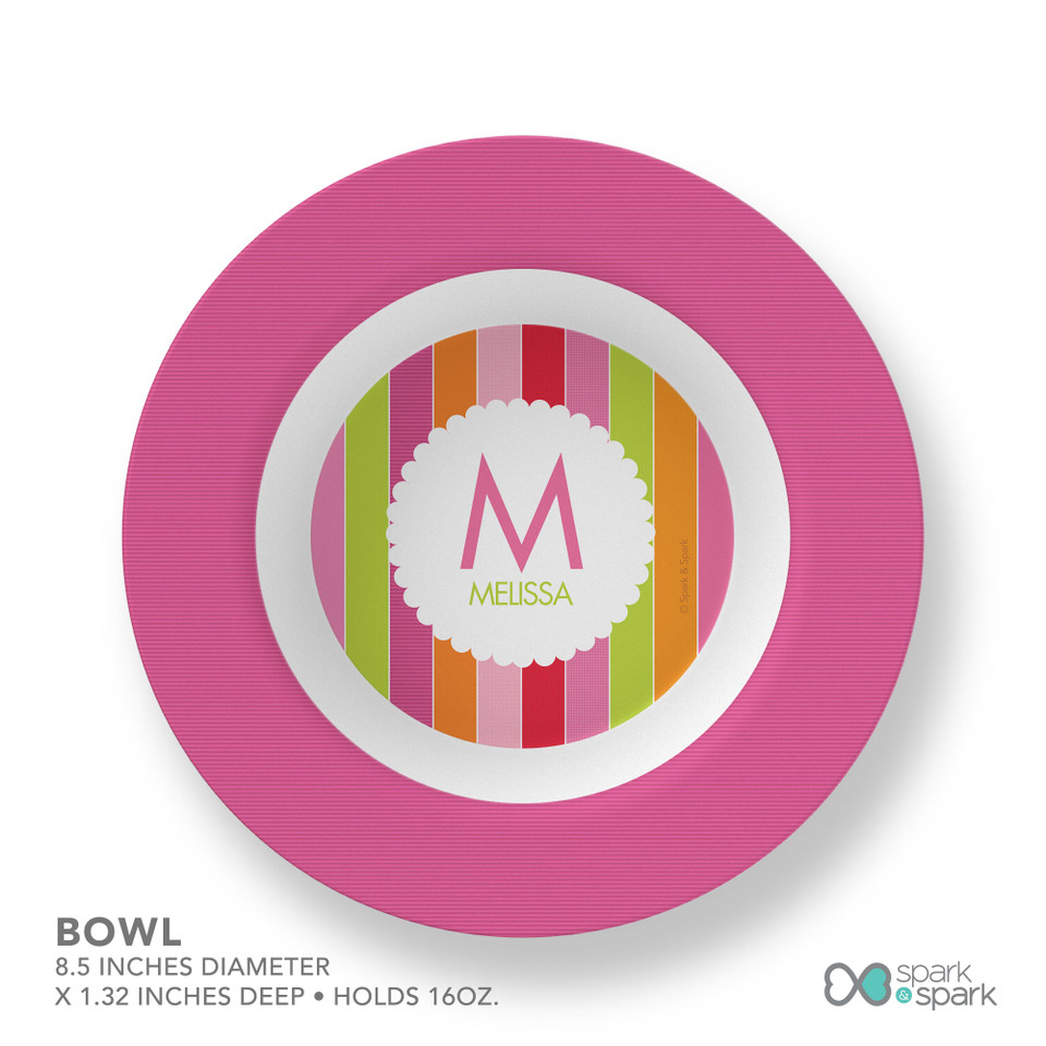 Bold & Fun Stripes Kids Plates