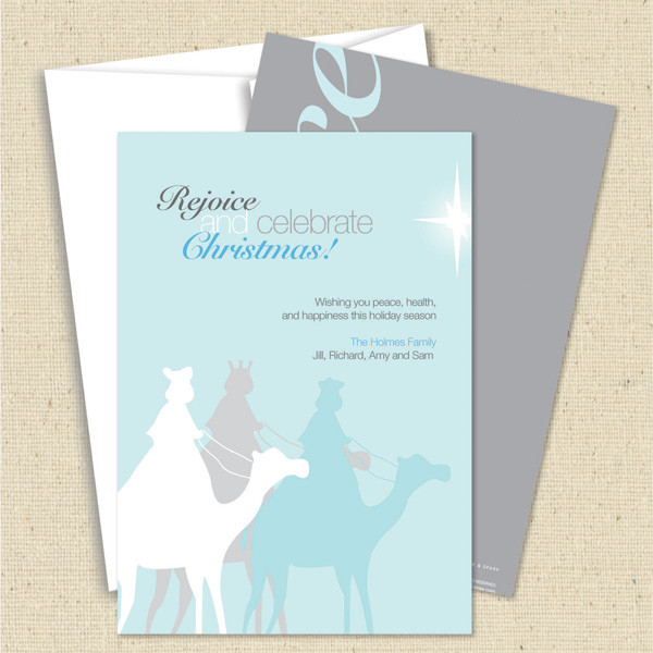 Front and back (optional) with white envelopes