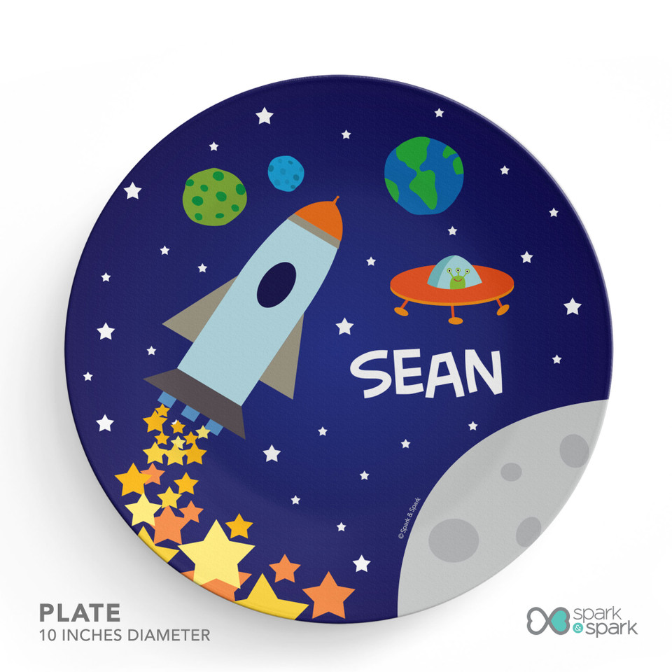 Rocket Launch Kids Plates