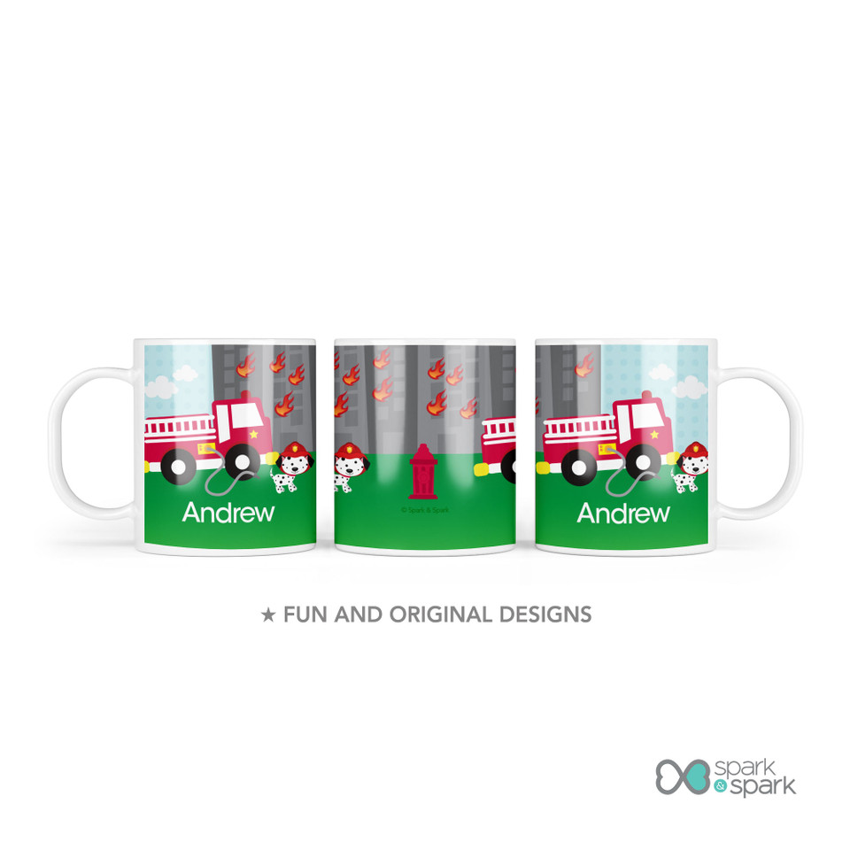 Fighting Fire Kids Plates