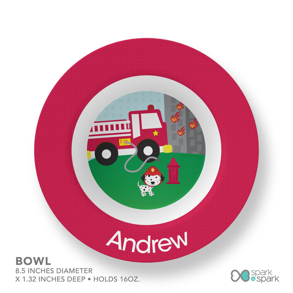 Fighting Fire Kids Plates