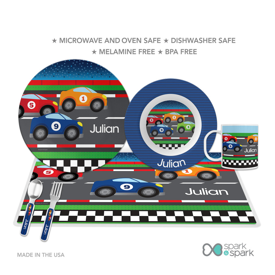 Race To Finish Kids Plates