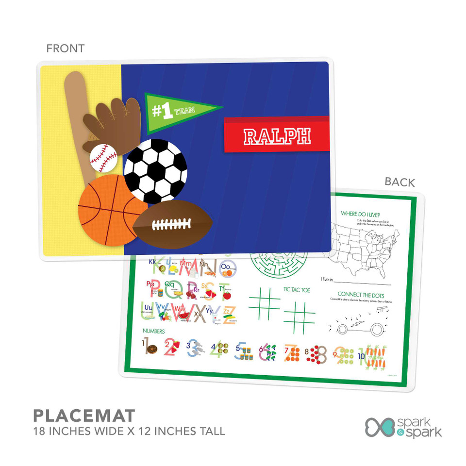 My Love For Sports Kids Plates