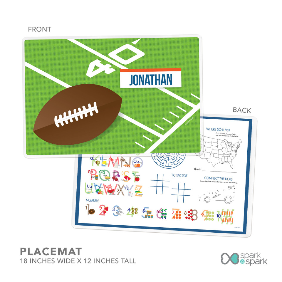 Football Fan Kids Plates