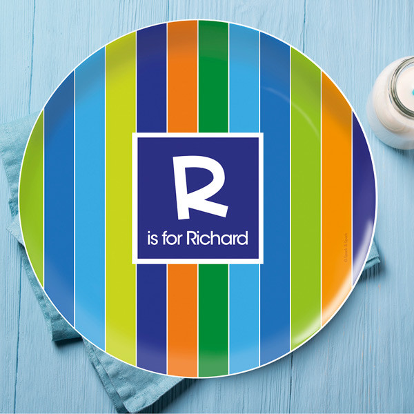 Bold Stripes Personalized Dishes