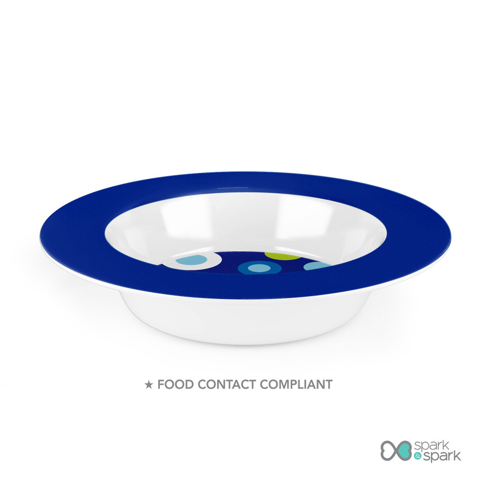 Circles And Circles Blue Kids Plates