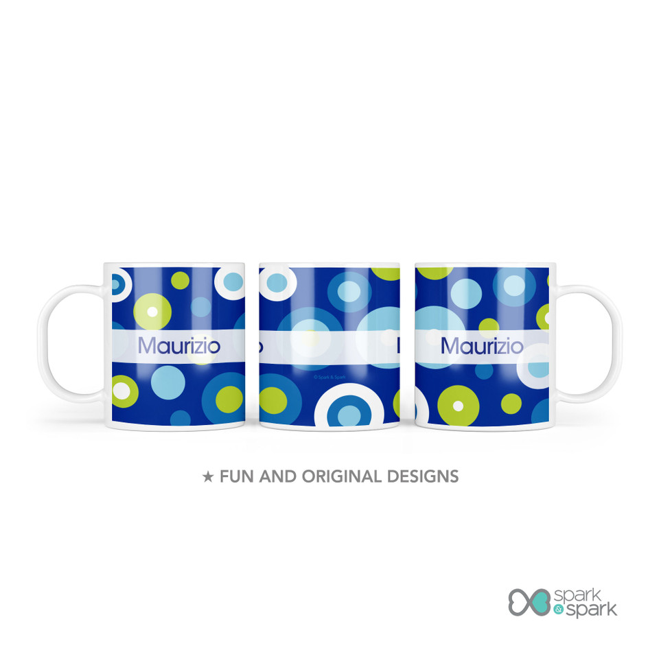 Circles And Circles Blue Kids Plates