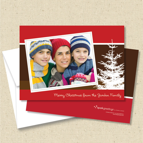 Front and back (optional) with white envelopes