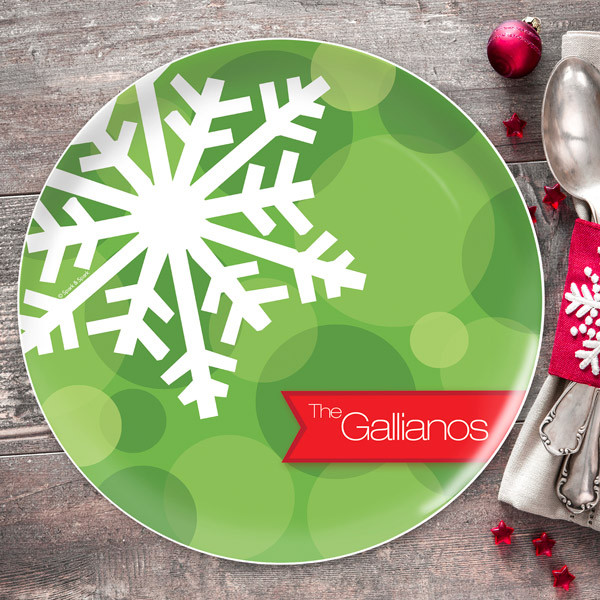 Wishful Star Personalized Christmas plates