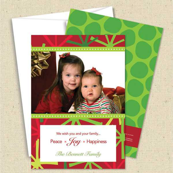 Front and back (optional) with white envelope