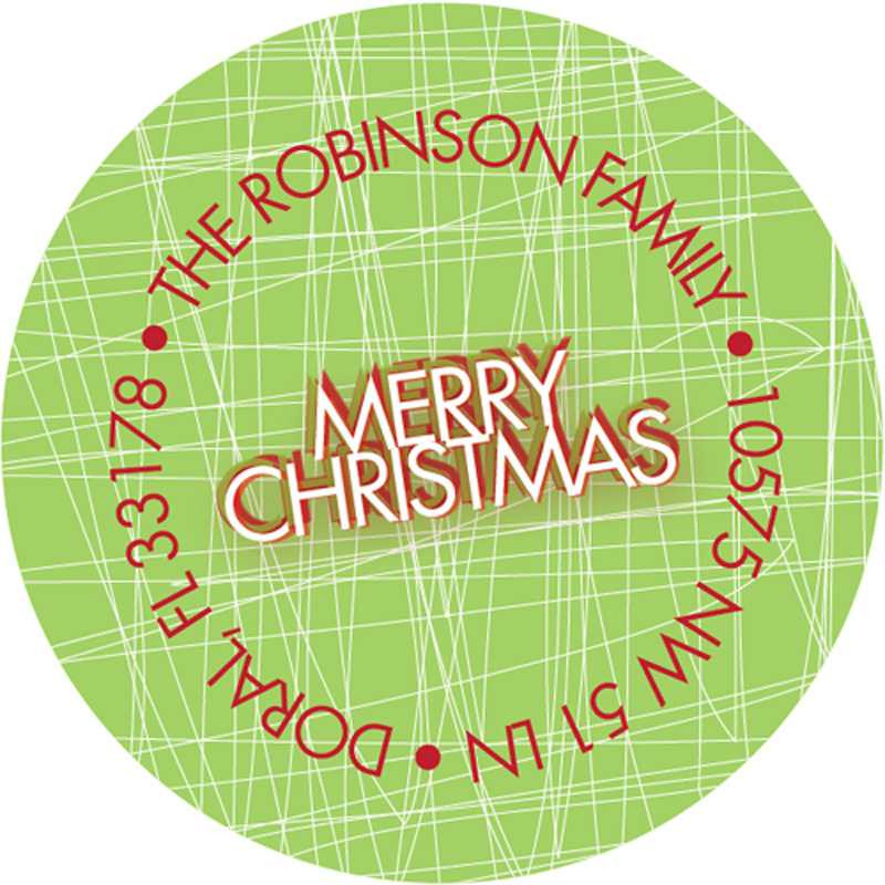Big and Merry Christmas Address Labels