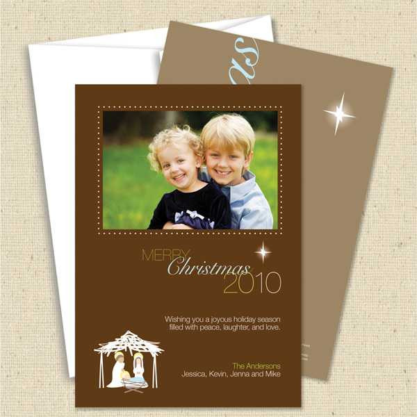Front and back (optional) with white envelope