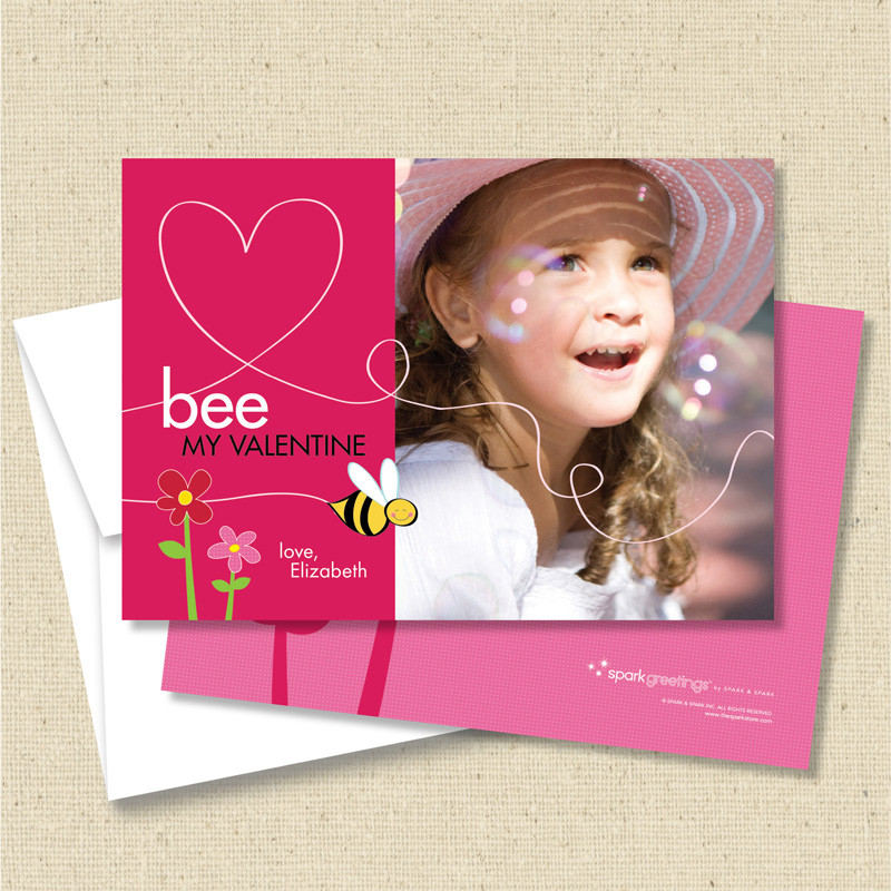 Bee My Valentine Valentines Day Cards