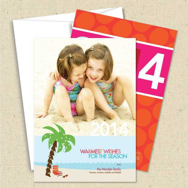 Front and back (optional) with white envelope