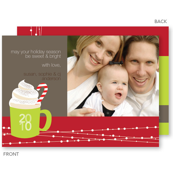 christmas greetings | Yummy Hot Chocolate Christmas Photo Cards by Spark & Spark