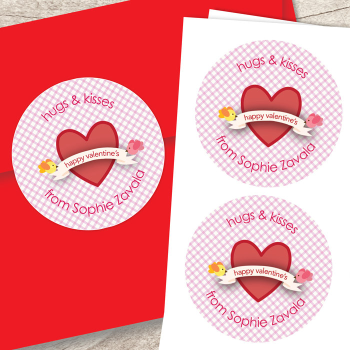 Cute And Lovely Valentine Labels
