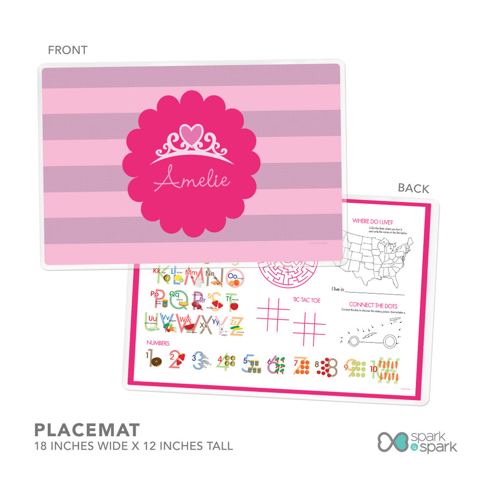 I Am A Pretty Princess Kids Plates