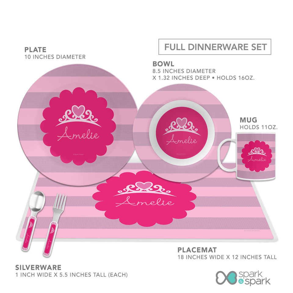 I Am A Pretty Princess Kids Plates