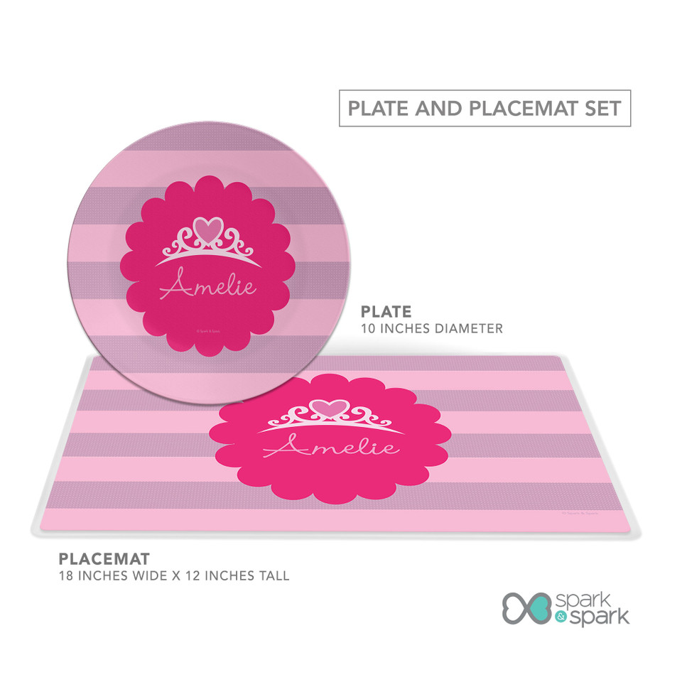I Am A Pretty Princess Kids Plates