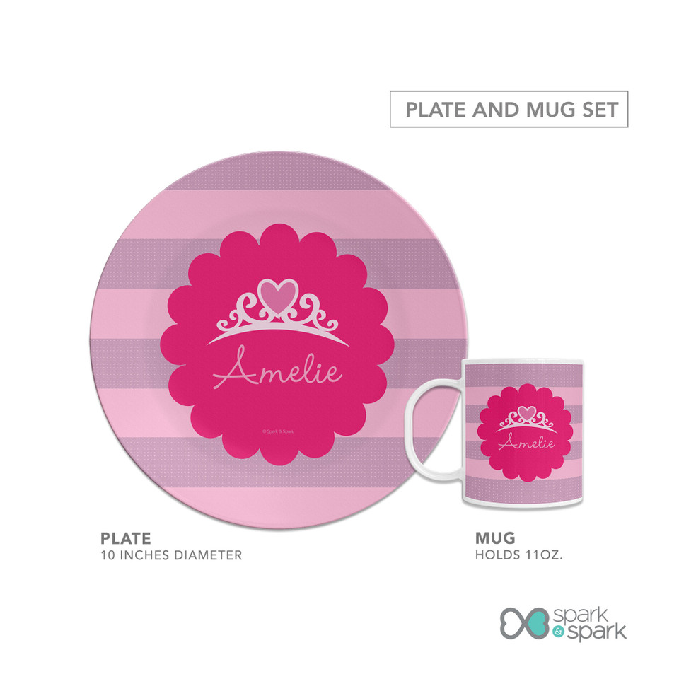 I Am A Pretty Princess Kids Plates