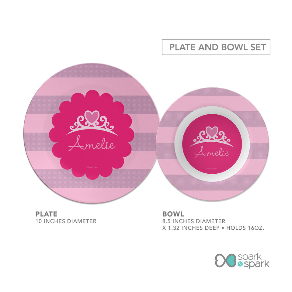 I Am A Pretty Princess Kids Plates