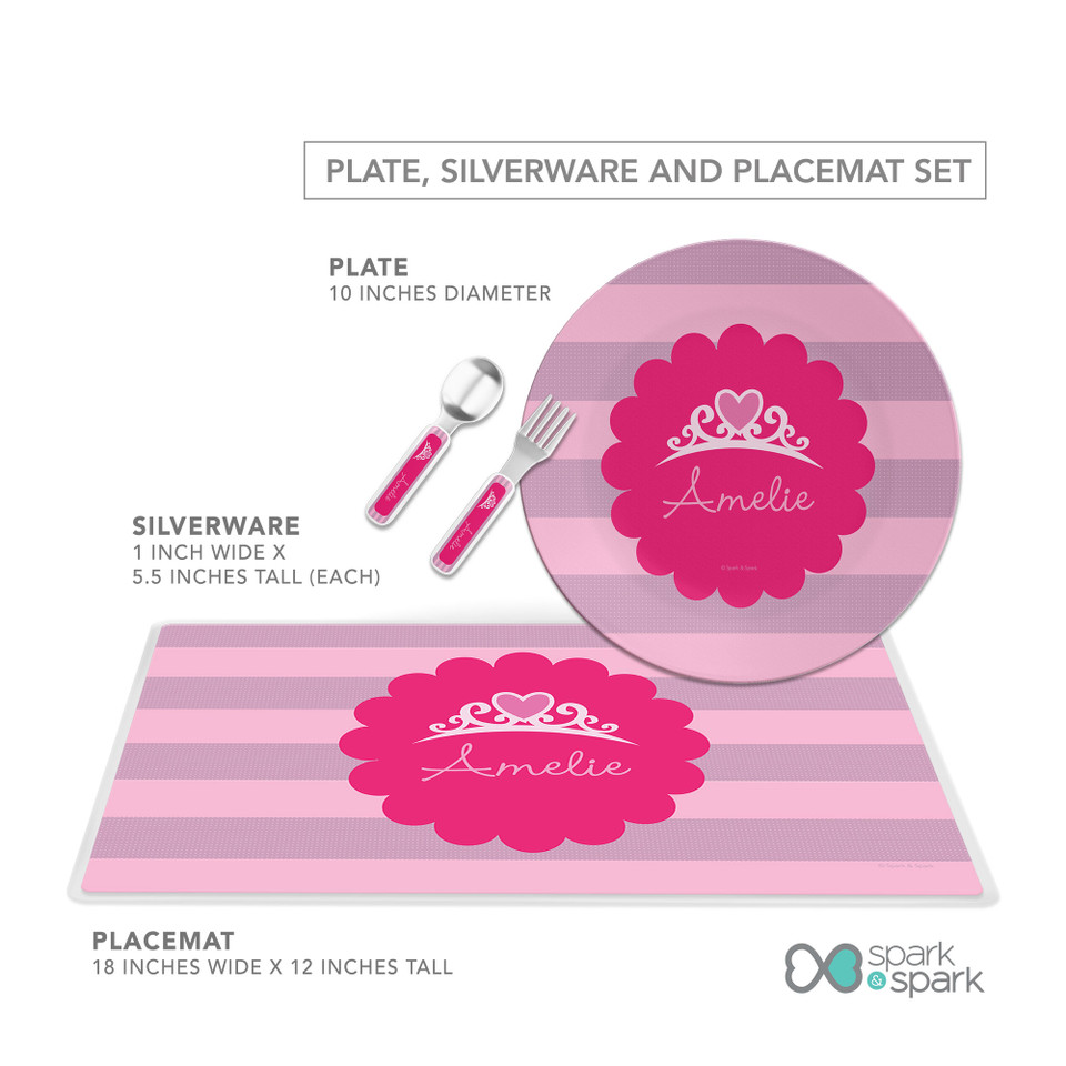 I Am A Pretty Princess Kids Plates