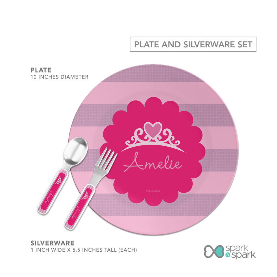 I Am A Pretty Princess Kids Plates