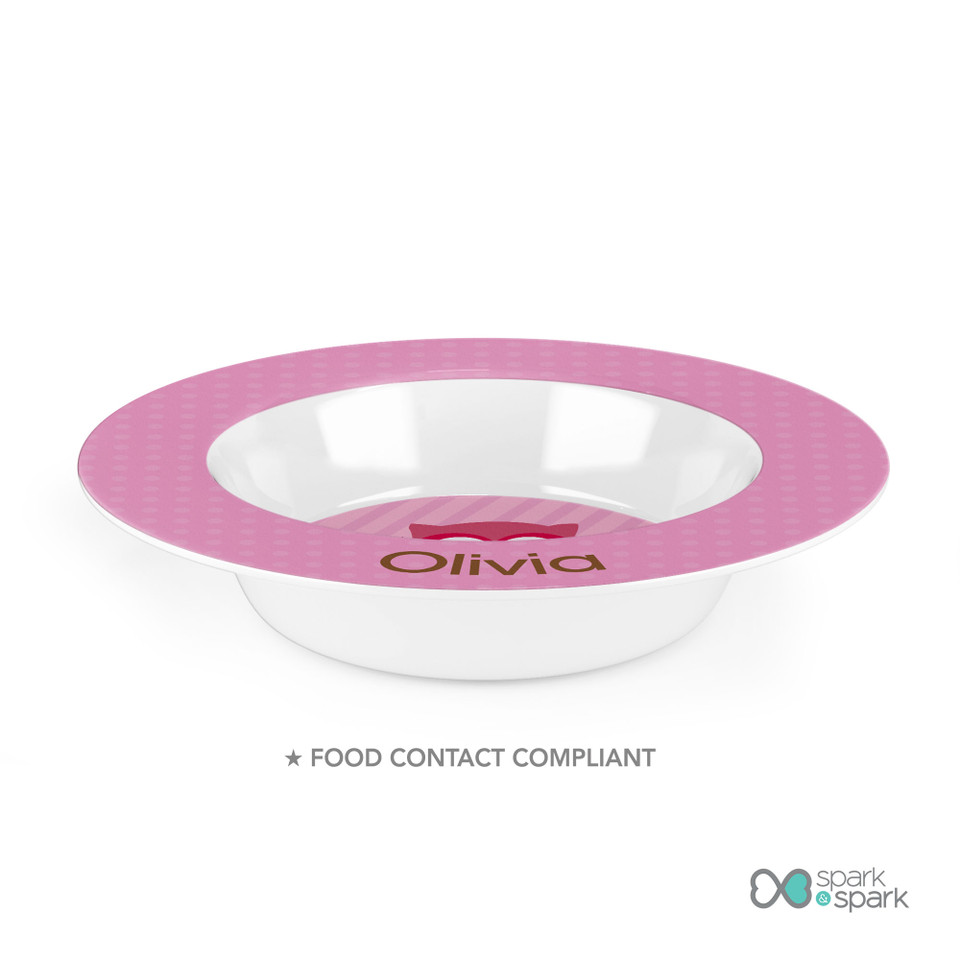 Pink Owl Be Yours Kids Plates