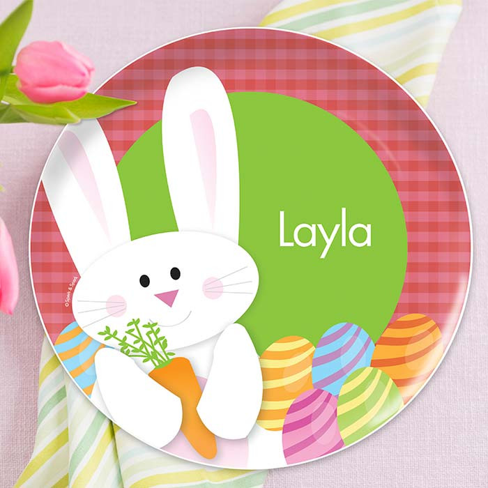 My easter bunny Pink kids plates