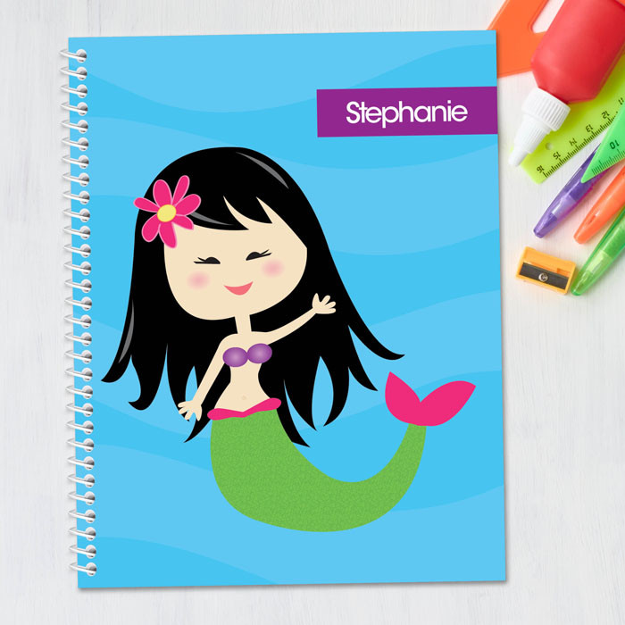 Cute Mermaid Kids Notebook