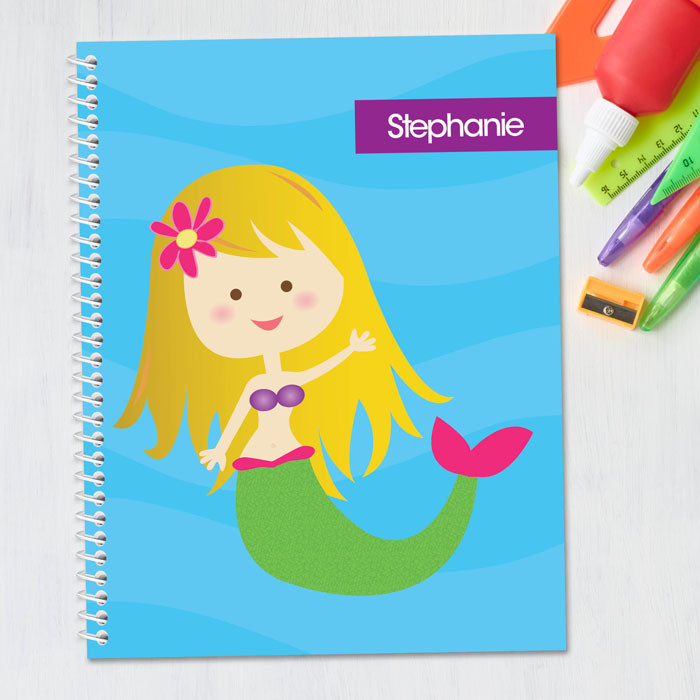 Cute Mermaid Kids Notebook