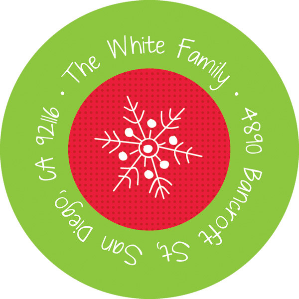 Santa's Postcard For Me Christmas Address Labels