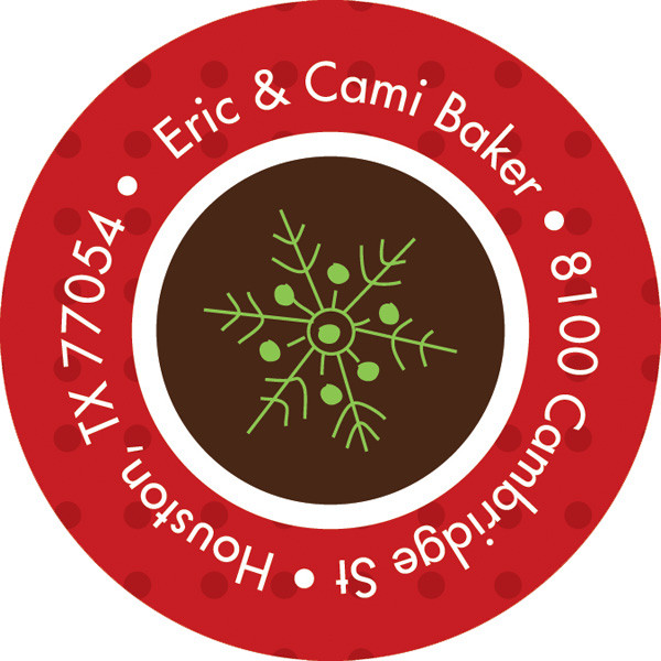 Cute Penguin Christmas Address Labels